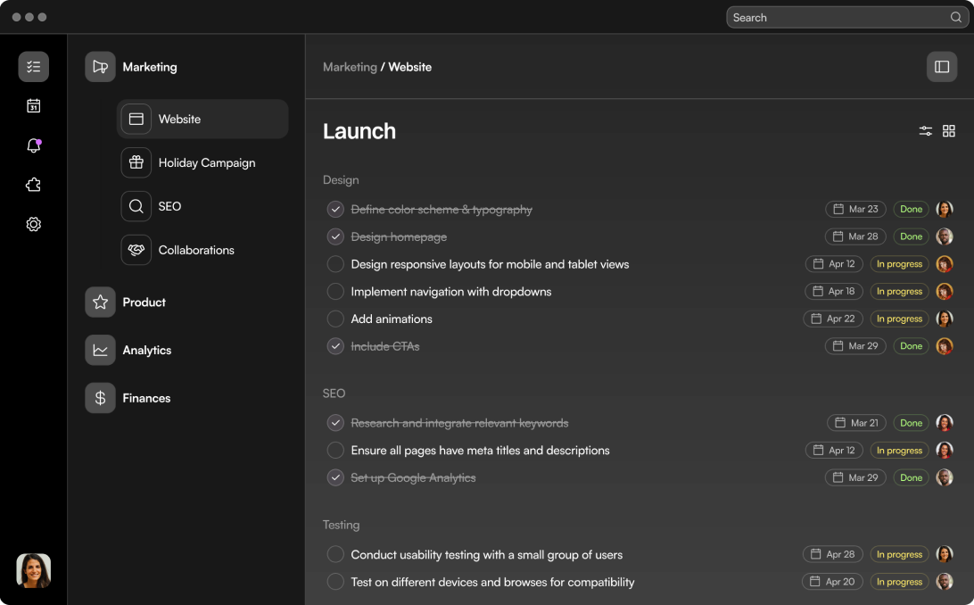AI SEO Analytics Dashboard | Search Sphere Platform